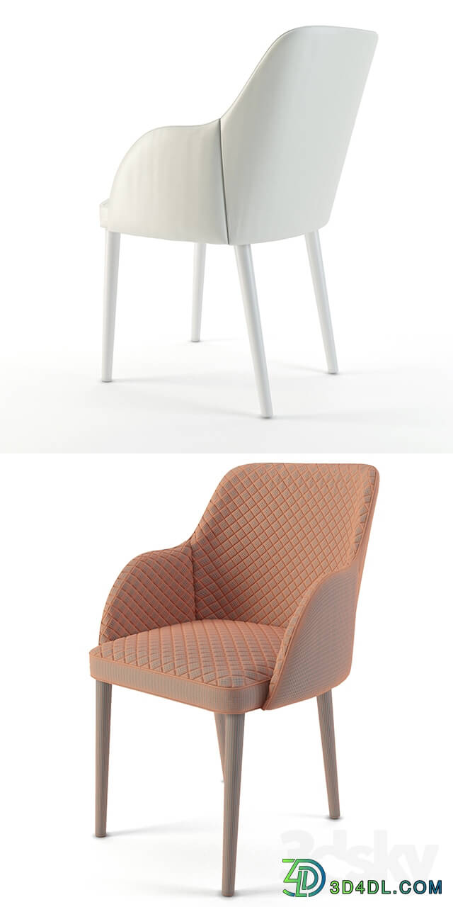 Devon Club Chair White