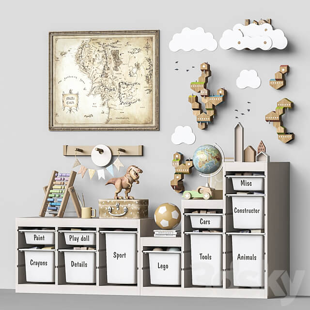 Toys and furniture set 103 Miscellaneous 3D Models
