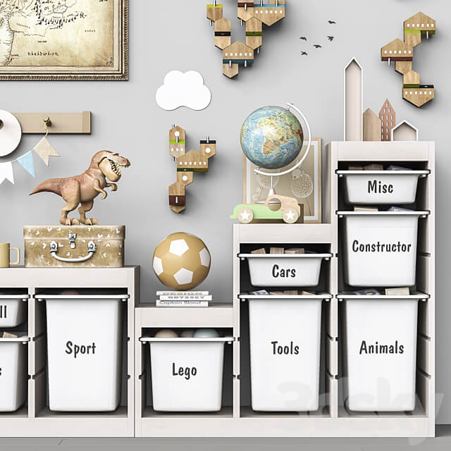 Toys and furniture set 103 Miscellaneous 3D Models