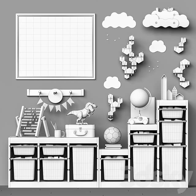 Toys and furniture set 103 Miscellaneous 3D Models