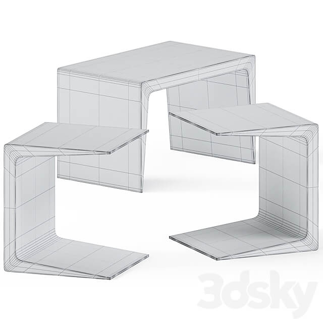 Coffee Table Cu by Kristalia 3D Models