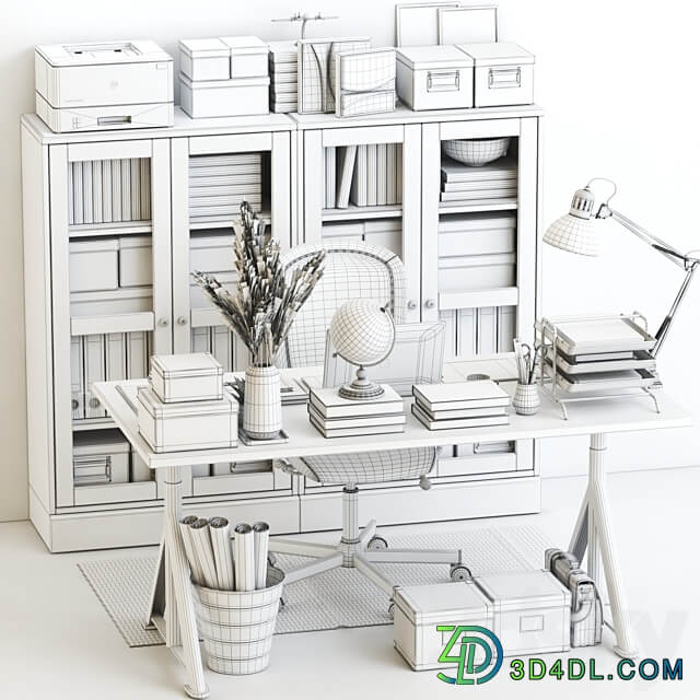 Office workplace 112 3D Models