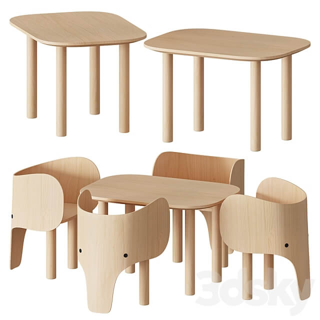 Table Chair Elephant Chair Table by EO