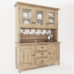 Other Pottery Barn Benchwright Buffet Hutch With Decor 