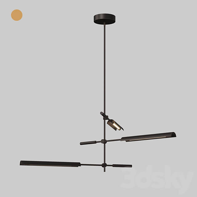 Lightology ASTRID MULTI LIGHT PENDANT By Alora Pendant light 3D Models