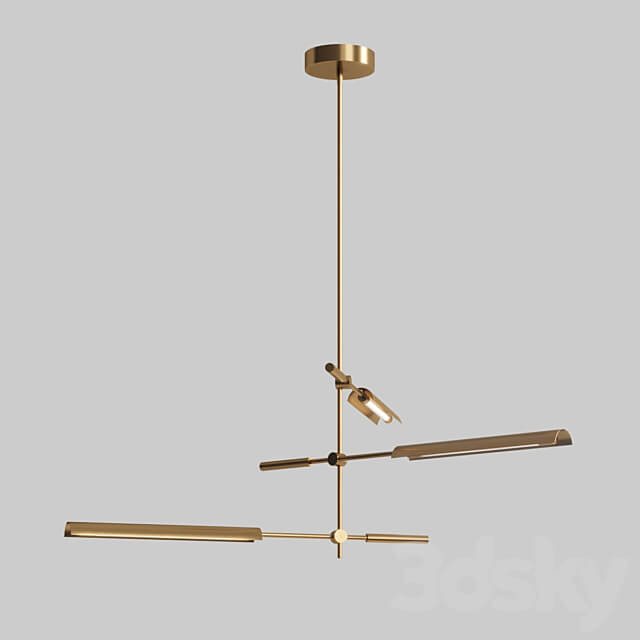 Lightology ASTRID MULTI LIGHT PENDANT By Alora Pendant light 3D Models