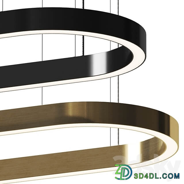 Pendant light Euroluce Lampadari PROFILE OVAL