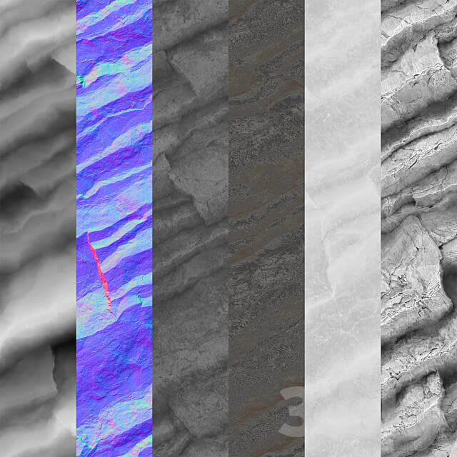Rock cliff wall 26