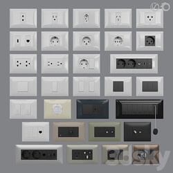 Miscellaneous Sockets and switches Vimar Neve Up IT US standard cover plates  