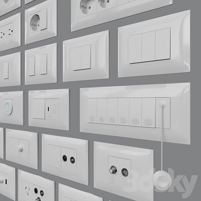 Miscellaneous Sockets and switches Vimar Neve Up IT US standard cover plates 