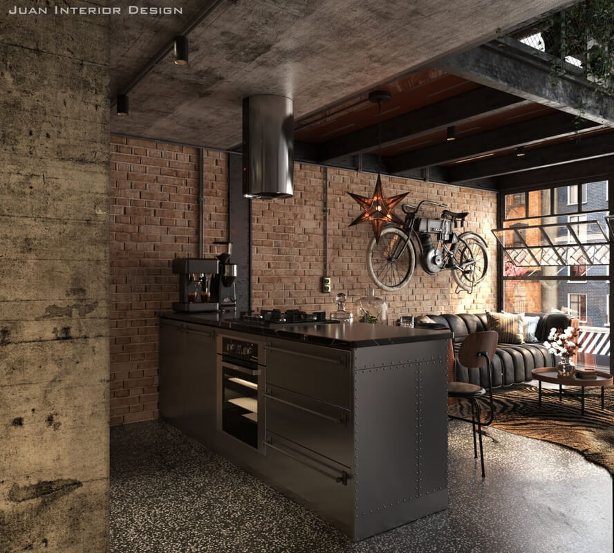  3D Lofthouse Interior by Thien Nguyen