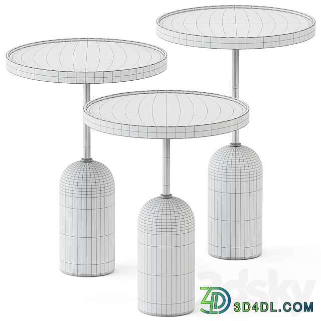 Round Side Tables Ekero by Porada 3D Models