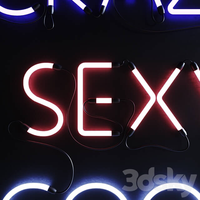Other decorative objects Neon Set 019 Neon Sign