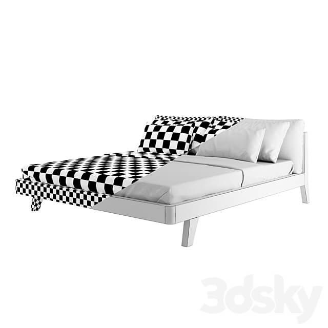 Mikkel bed Bed 3D Models 3DSKY