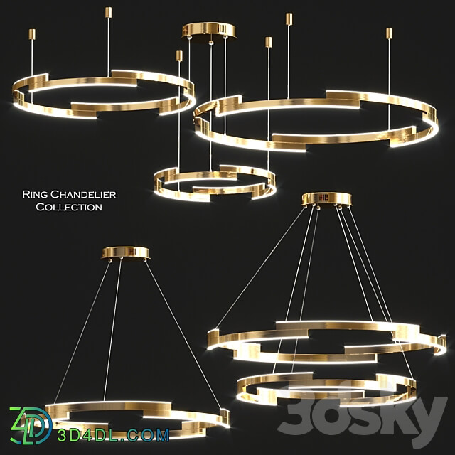Pendant light Ring chandelier collection