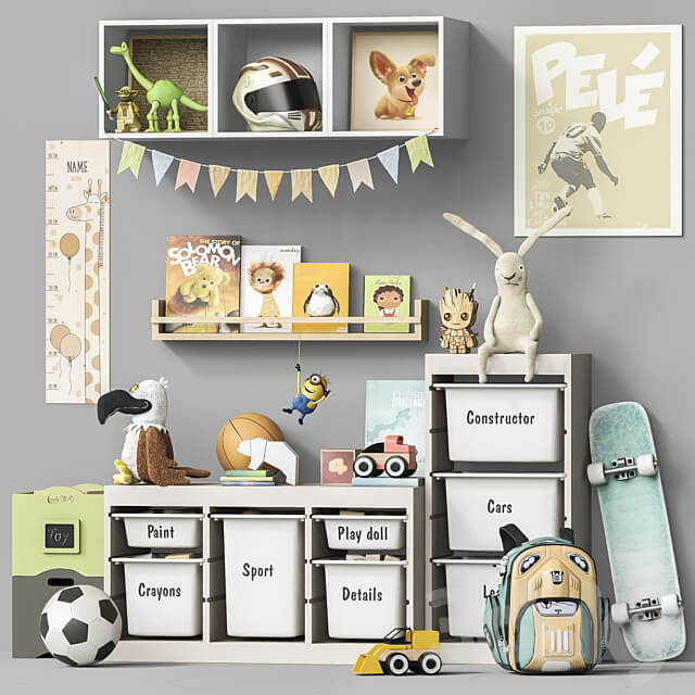 Toys and furniture set 107 Miscellaneous 3D Models