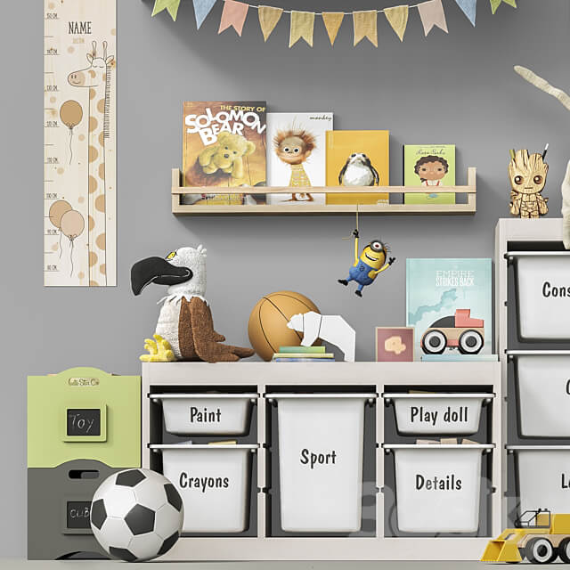 Toys and furniture set 107 Miscellaneous 3D Models