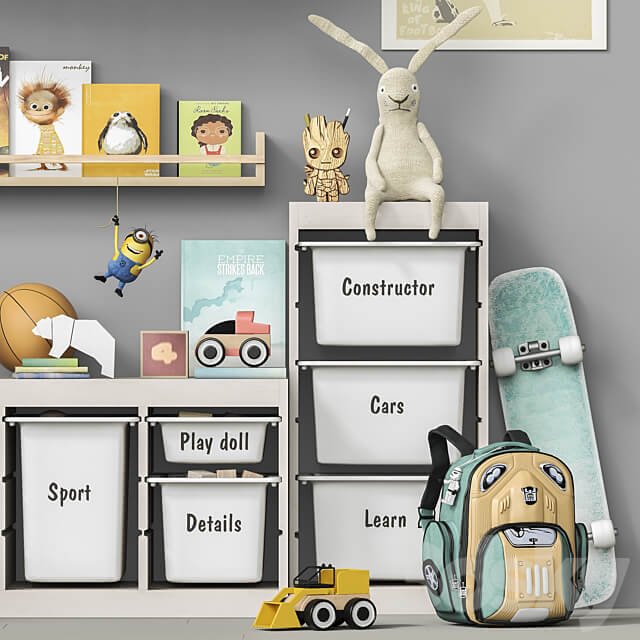 Toys and furniture set 107 Miscellaneous 3D Models
