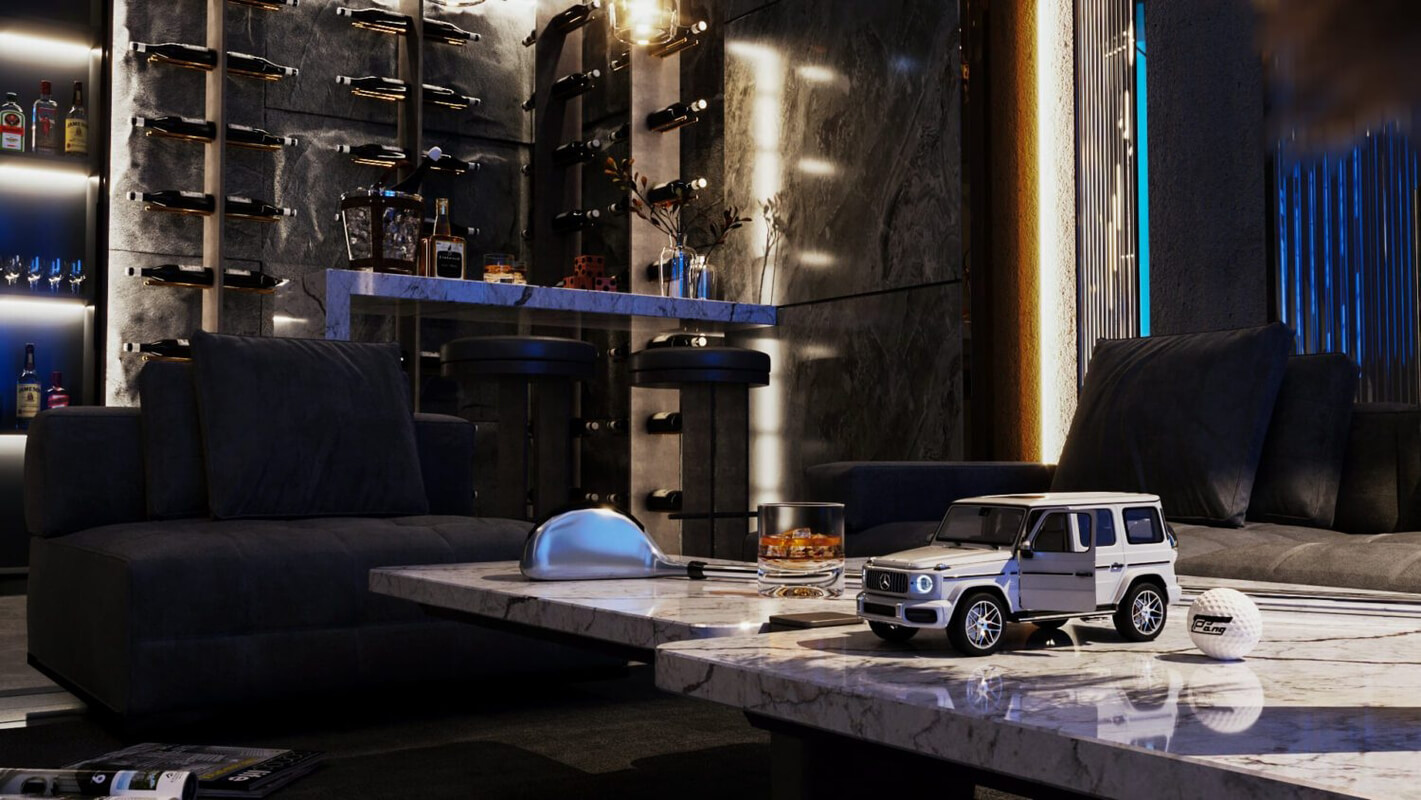  Living Room Interior Model by Cong Bang