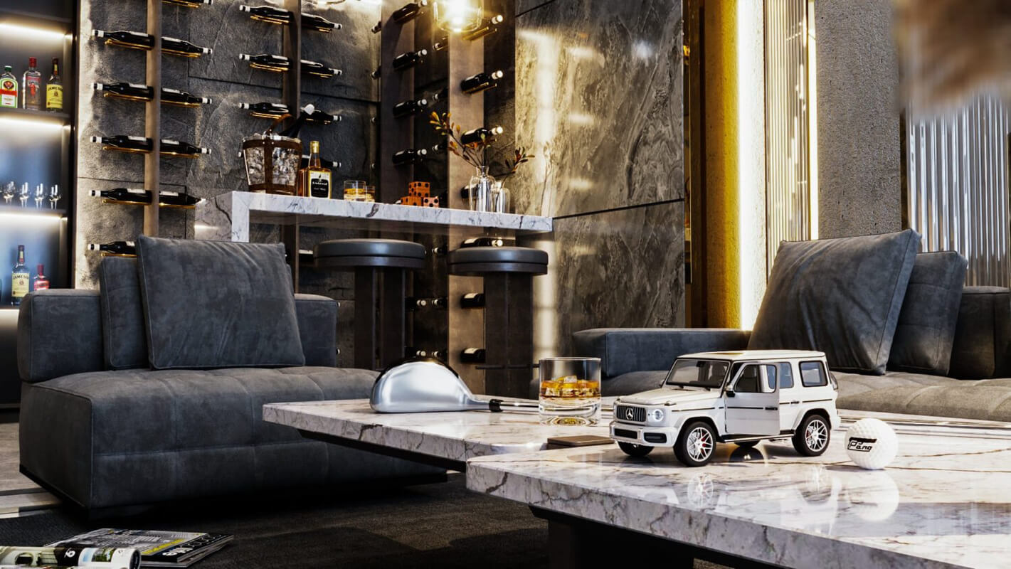  Living Room Interior Model by Cong Bang