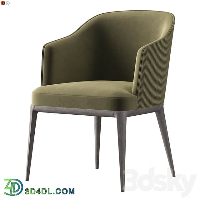 Chair 01 Velor Green 