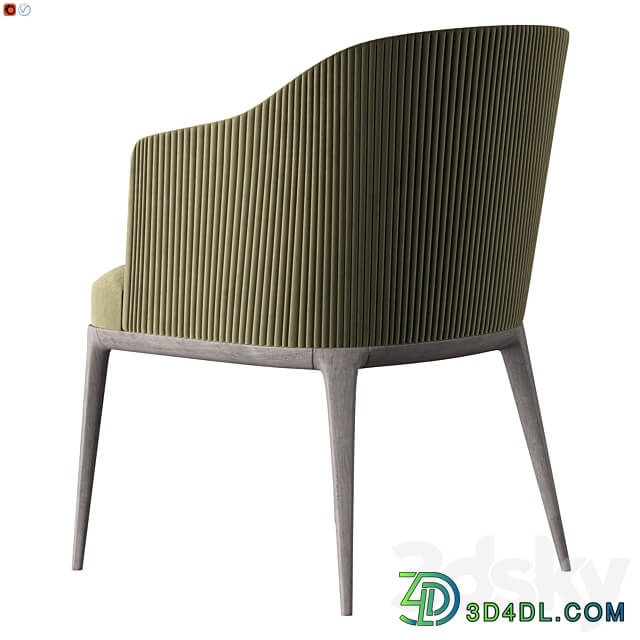 Chair 01 Velor Green 