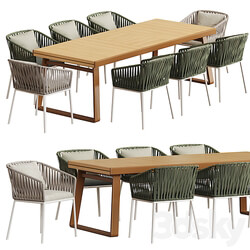 Table Chair Kettal BITTA dining table 