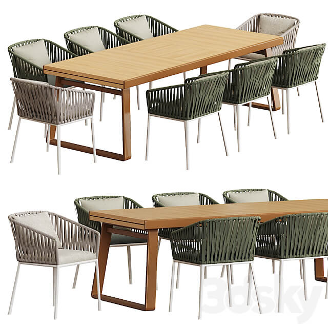 Table Chair Kettal BITTA dining table