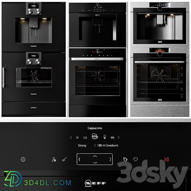 GAGGENAU AEG and NEFF double oven and coffeemaker collection