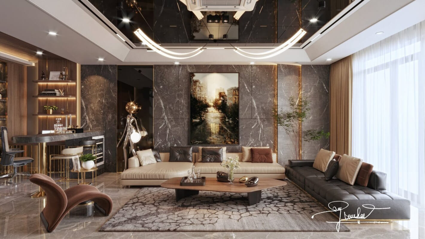  Living Room Interior Model By Luu Thanh Hai