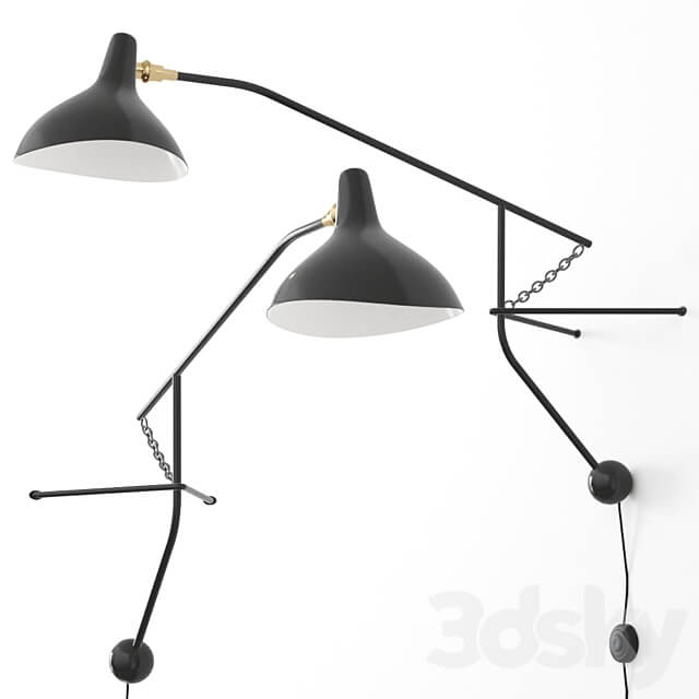 MANTIS BS2 BL Wall light by DCW éditions