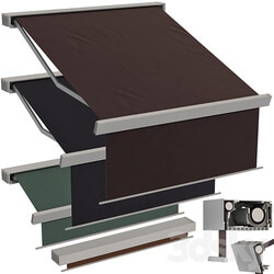 Sliding outdoor awning sun canopy 