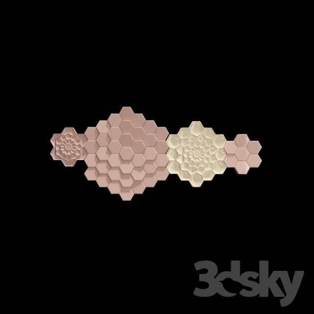 Other decorative objects 3d modular panel