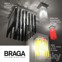 Braga Bambu Pendant light 3D Models 