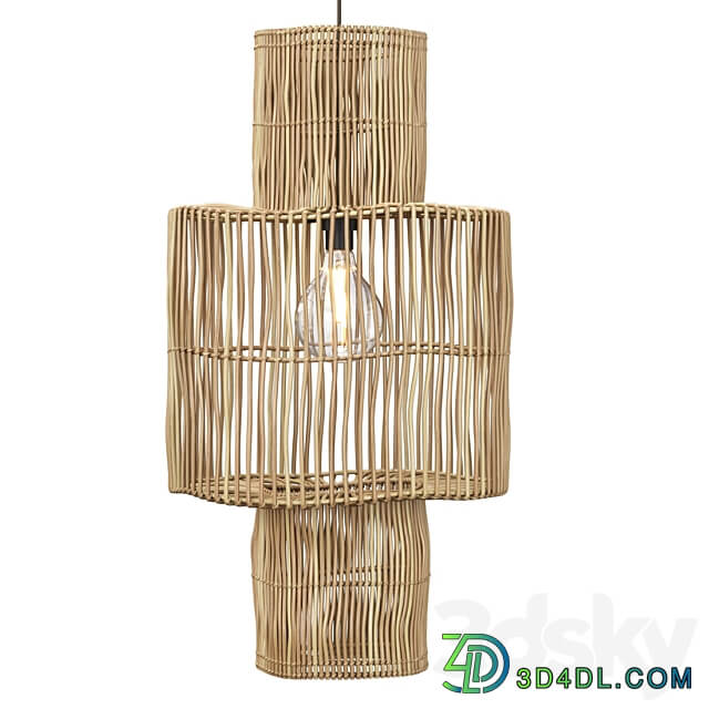 Pendant light Hanging rattan lamp shade by Tine K Home Rattan pendant lamp