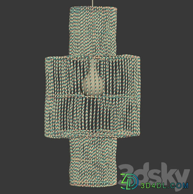 Pendant light Hanging rattan lamp shade by Tine K Home Rattan pendant lamp