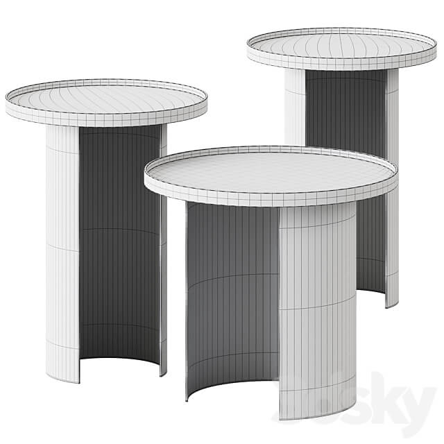 Coffee Tables Moss by Gianfranco Ferre Home 3D Models