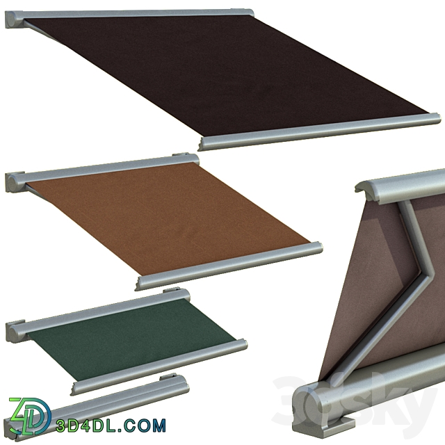 Sliding outdoor awning sun canopy
