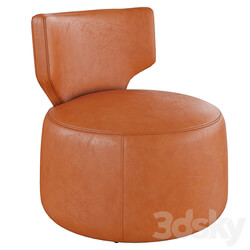 Homary Green Cute Chair Upholstered Accent Chair Swivel Chair 