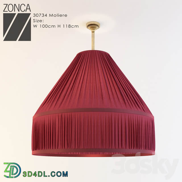 ZONCA 30734 Moliere Pendant light 3D Models