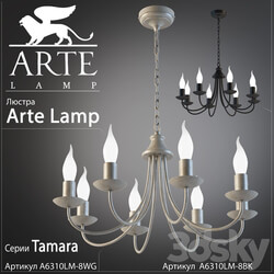 Arte Lamp Tamara A6310LM 8WG A6310LM 8BK Pendant light 3D Models 