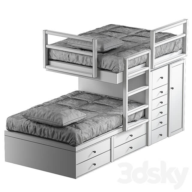Offset Built In Bunk Beds