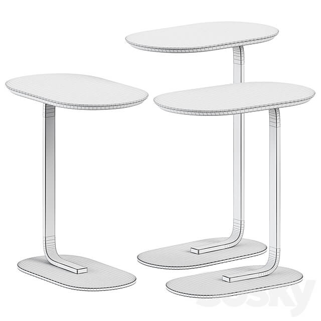Wooden Relate Side Table by Muuto 3D Models