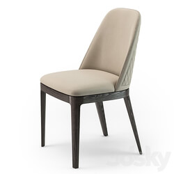 Bontempi Margot quilted wood chair 