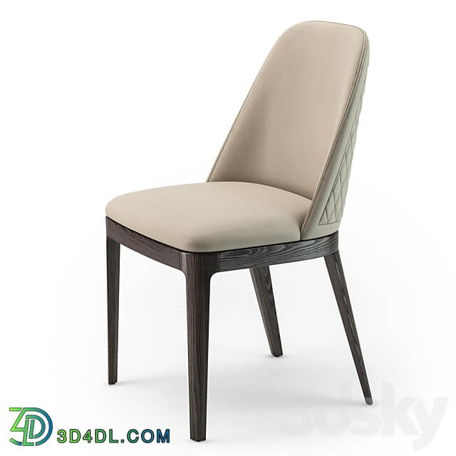 Bontempi Margot quilted wood chair
