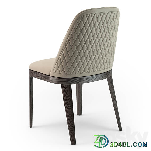 Bontempi Margot quilted wood chair