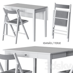 Table Chair IDANÄS TERJE IKEA table and chairs 