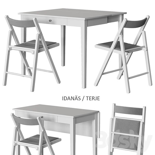 Table Chair IDANÄS TERJE IKEA table and chairs