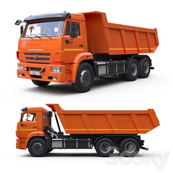 Dump truck on the KAMAZ 65115 chassis. 