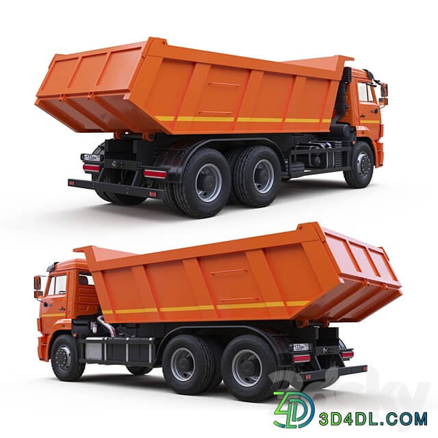 Dump truck on the KAMAZ 65115 chassis.